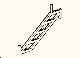 Treppenwange 5-stufig 080
