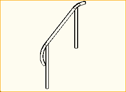 Treppengeländer 5-stufig 080